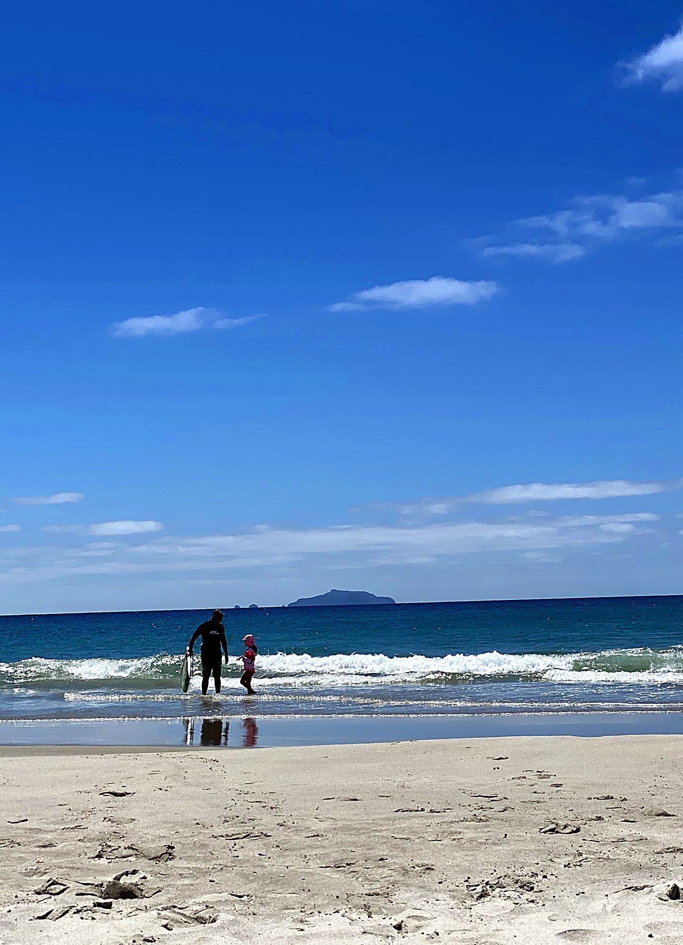 A family in the shallows