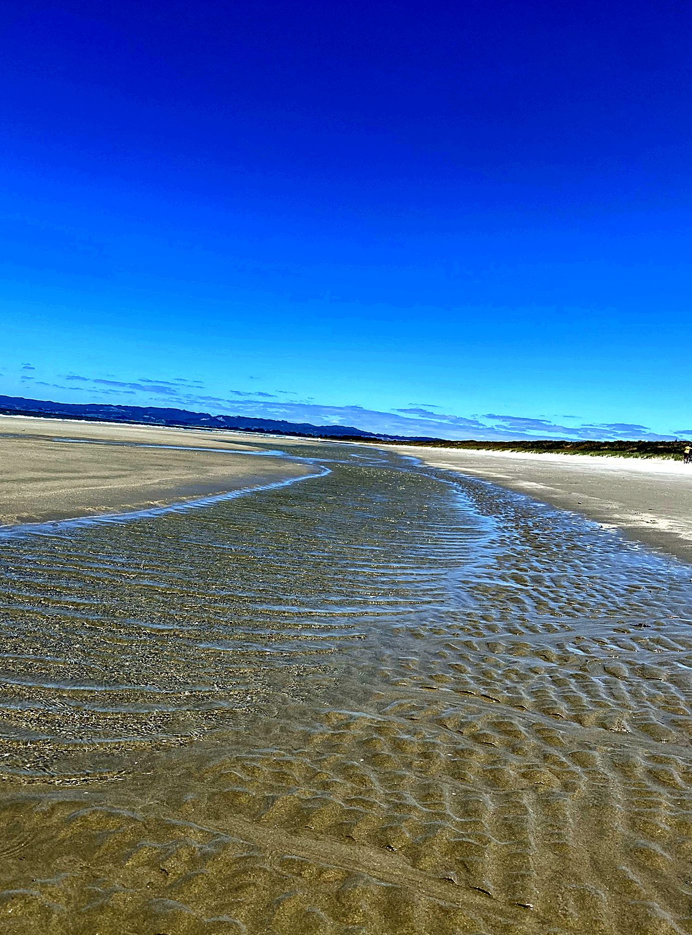 Ripple patterns left by the tide